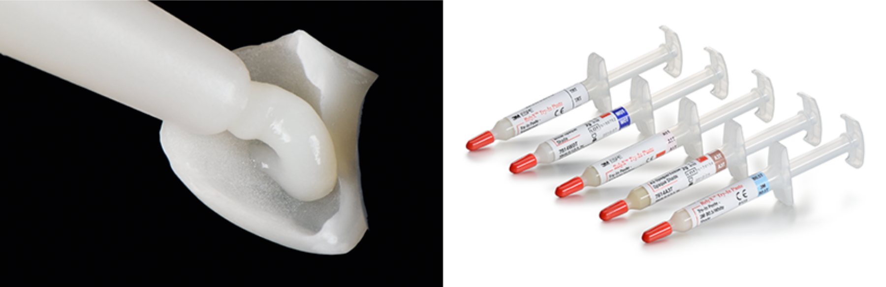  RelyX Veneer Try-in Pasten in verschiedenen Farbtönen